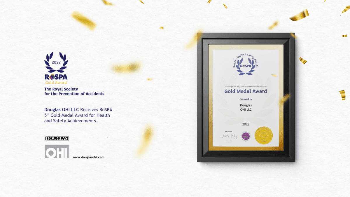 Gold Medal Award For Health & Safety